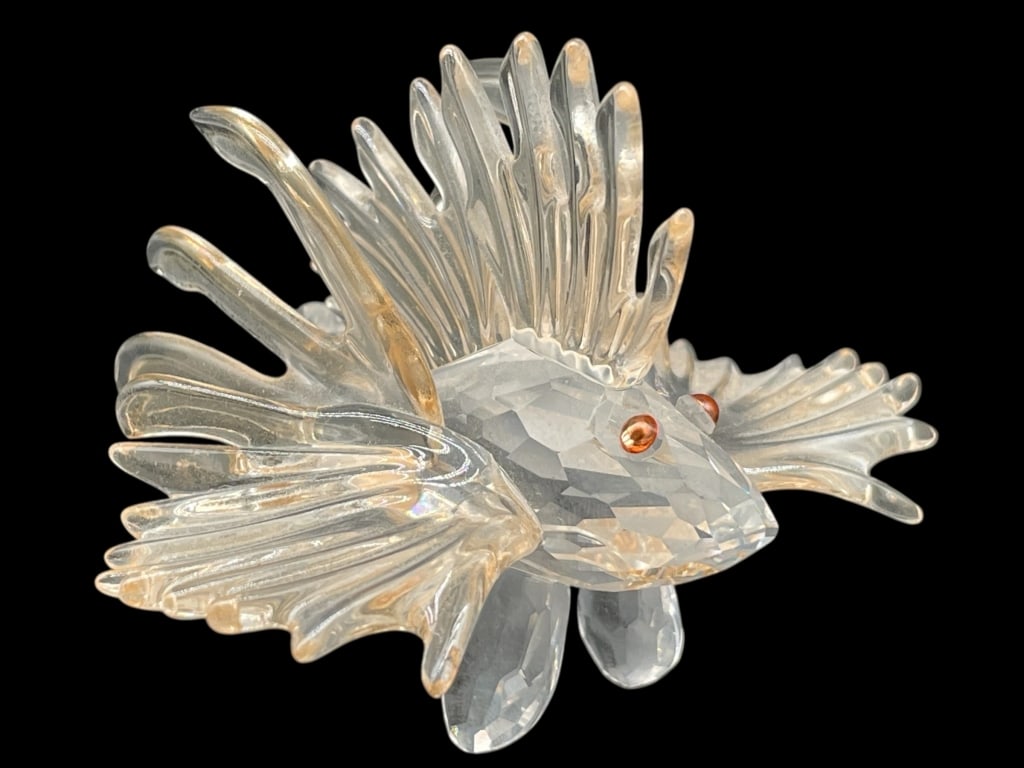 SWAROVSKI CRYSTAL LION FISH FIGURINE 2.5" (1 of 7)