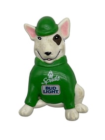 VINTAGE BUD LIGHT SPUDS BROOCH 2.75"