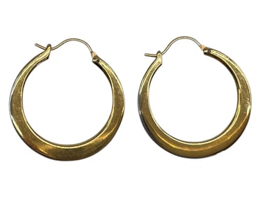 MONET GOLD HOOP EARRINGS