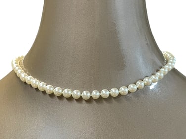 NAPIER CLASSIC SINGLE-STRAND FAUX PEARL NECKLACE