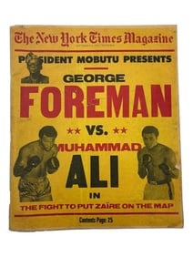 1974 NEW YORK TIMES MUHAMED ALI / FOREMAN 12"