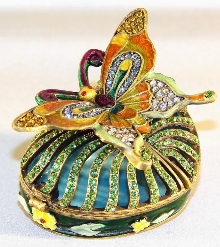 NEW! JAY STRONGWATER STYLE BUTTERFLY BOX 2.5" (1 of 2)