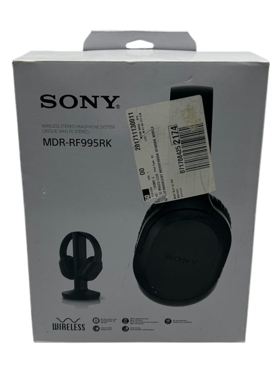 NEW SONY WIRELESS STEREO HEADPHONE SYSTEM 12.5" (1 of 4)