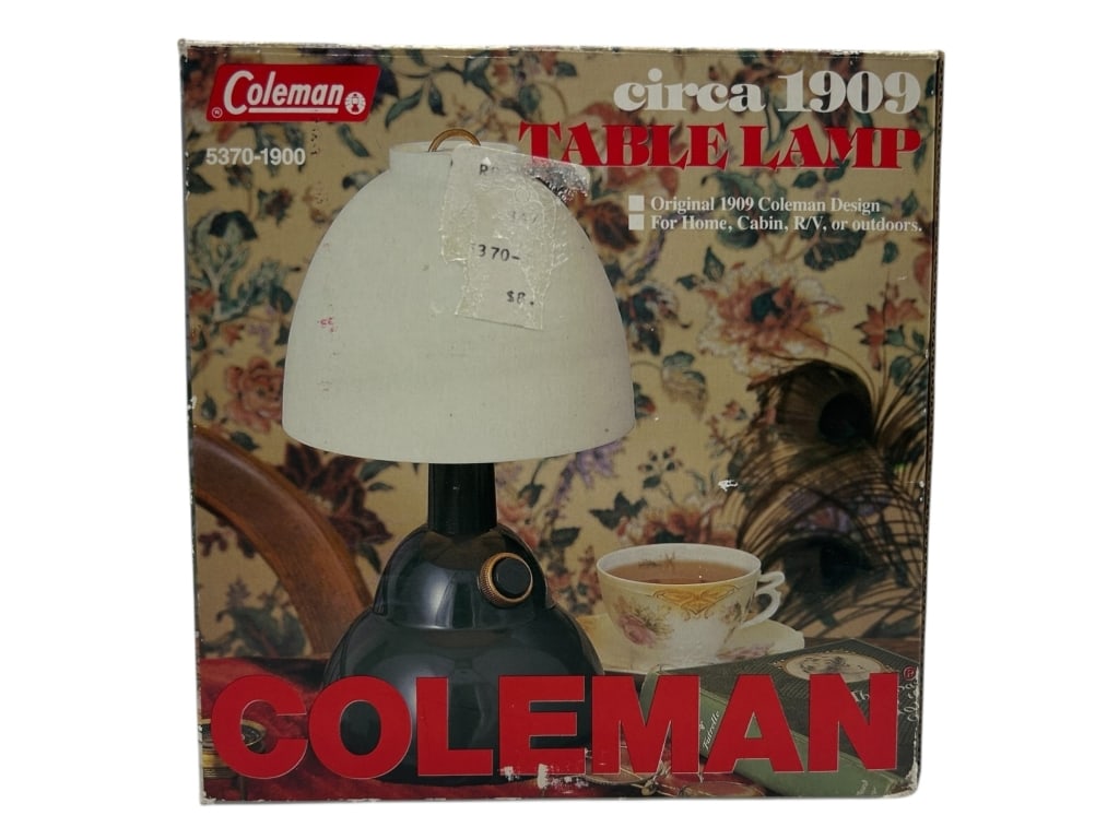VINTAGE COLEMAN CIRCA 1909 TABLE LAMP 6.5" (1 of 6)
