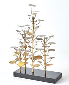 MODERN EUCALYPTUS TREE SCULPTURE 18"