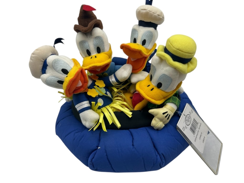 DISNEY STORE 65TH ANNIVERSARY DONALD DUCK 10": - DISNEY STORE 65TH ANNIVERSARY DONALD DUCK BEANBAG PLUSH SET – RARE COLLECTIBLE WITH TAGSCELEBRATE DONALD DUCK’S LEGACY WITH THIS CHARMING LIMITED EDITION PLUSH SET FROM THE DISNEY STORE, CREATED
