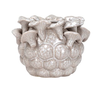 KADE CERAMIC VASE W/ ORGANIC BLOOMING FORM 8"