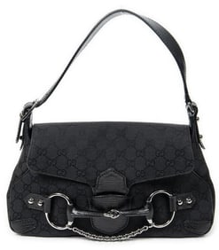 GUCCI HORSEBIT CHAIN SHOULDER FLAP HANDBAG
