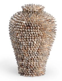 CHELSEA HOUSE STROMBUS SHELL VASE 15"