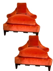 PAIR OF BAKER FURNITURE LOUNGE CHAIRS
