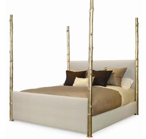 CENTURY ARTEFACT WILDWOOD UPH POSTER KING BED