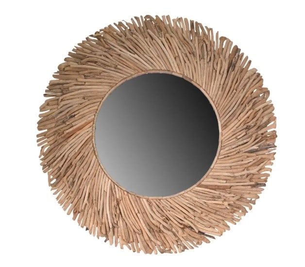 CASCADE DRIFTWOOD SUNBURST WALL MIRROR 48" (1 of 2)