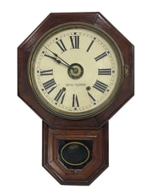 SETH THOMAS SCHOOLHOUSE REGULATOR WALL CLOCK
