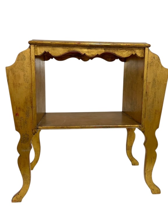 VINTAGE ITALIAN GILTWOOD SIDE TABLE 25" (1 of 6)