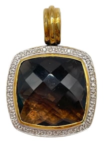 DAVID YURMAN 18K GOLD & STERLING PENDANT 20.7G