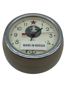 RARE SOVIET SUBMARINE CLOCK 7"