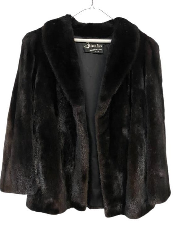 ZINMAN FURS DARK BROWN FUR COAT (1 of 7)