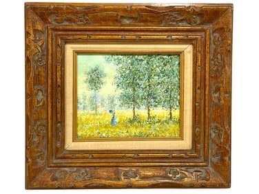A. COLLINS IMPRESSIONIST LANDSCAPE PAINTING 18"