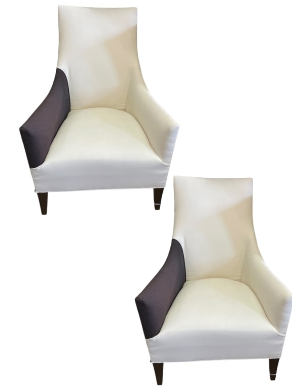 PAIR OF CENTURY FURNITURE ACCENT CHAIRS (1 of 8)