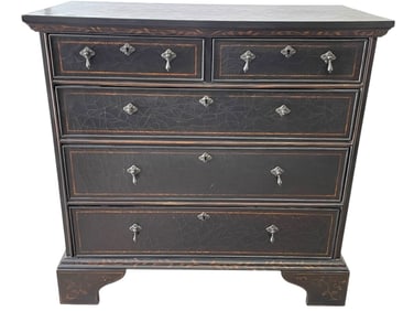 BAKER FURNITURE DISTRESSED CHEST OF DRAWERS 39"
