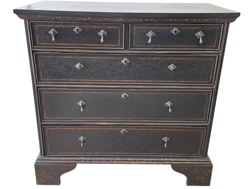 BAKER FURNITURE  DISTRESSED CHEST OF DRAWERS 39" (1 of 7)