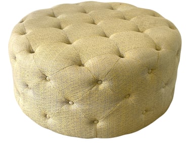 CUSTOM ROUND TUFTED OTTOMAN 33"