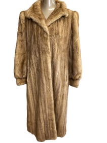 JAY LENNAD FURS PASTEL MINK FUR COAT JACKET