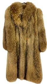 VINTAGE RACCOON FUR COAT