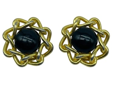 VINTAGE CHRISTIAN DIOR CLIP-ON EARRINGS