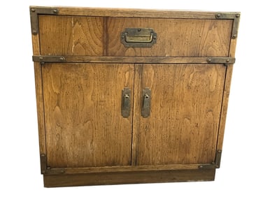 VINTAGE CAMPAIGN-STYLE NIGHTSTAND 24"
