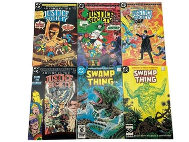 LOT OF 6 VINTAGE DC COMICS – JUSTICE SOCIETY