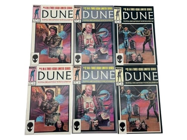 SET OF 6 MARVEL COMICS – DUNE