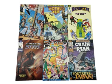 LOT OF 6 INDEPENDENT & EPIC COMICS FROM 1980s