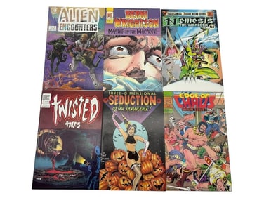 LOT OF 6 INDEPENDENT HORROR, SCI-FI COMICS