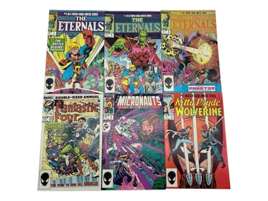 LOT OF 6 MARVEL COMICS