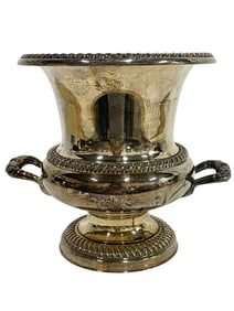 PRIMROSE PLATE E.P. BRASS WINE COOLER 9.5"