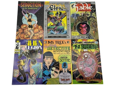 LOT OF 6 VINTAGE INDIE & SCI-FI COMICS