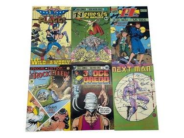 LOT OF 1980s INDIE & CULT FAVORITE COMICS LOT OF 6