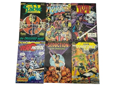 LOT OF 1980s INDEPENDENT & INDIE COMICS LOT OF 6