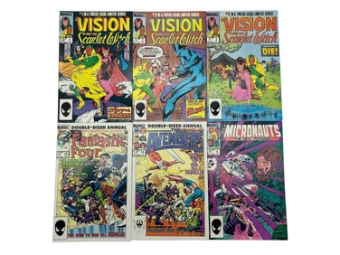 LOT OF 6 MARVEL COMICS INCLUDING VISION