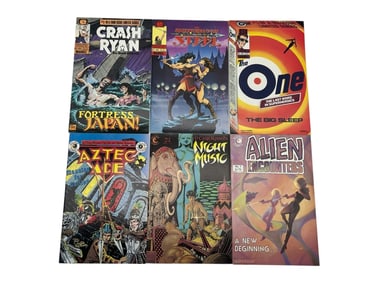 LOT OF 6 VINTAGE INDEPENDENT & ALTERNATIVE COMICS