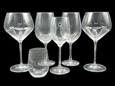 SET OF 6 RIEDEL ASSORTED WINE GLASSES