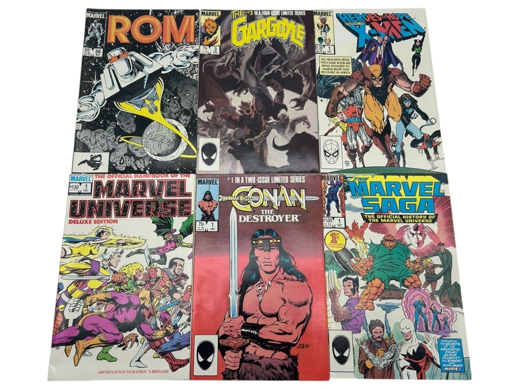 LOT OF 6 VINTAGE MARVEL COMICS (1 of 9)