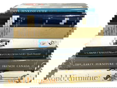 LOT OF 7 FURNITURE REFERENCE BOOKS