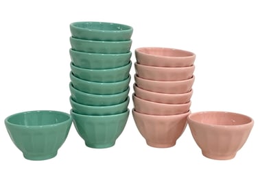 16 VINTAGE STYLE CERAMIC RAMEKINS