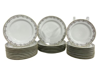 HAVILAND & CO. LIMOGES SET OF SM MD AND LG PLATES