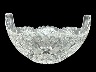 AMERICAN BRILLIANT CUT GLASS BOWL 7"