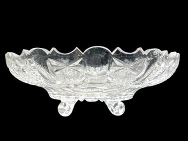 LARGE AMERICAN BRILLIANT PERIOD CUT GLASS BOWL