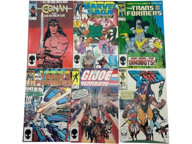 LOT OF 6 VINTAGE MARVEL COMICS