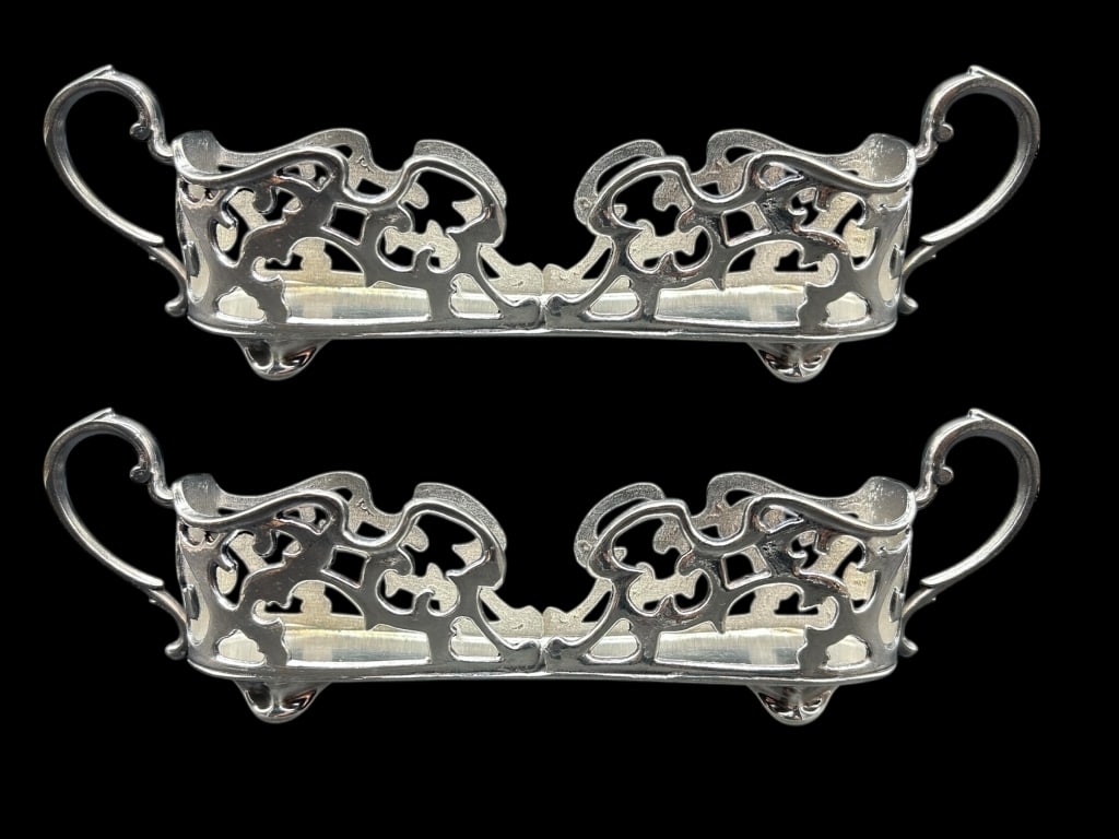 VINTAGE WM ROGERS SILVER PLATED SPOON REST 9.5" (1 of 5)